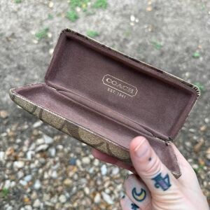 Coach Jacquard Sunglass Case